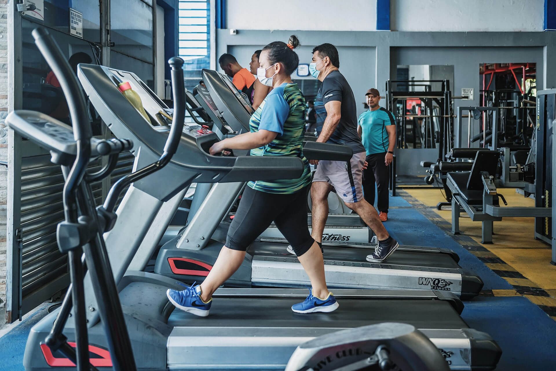 Caminadoras de la zona de cardio