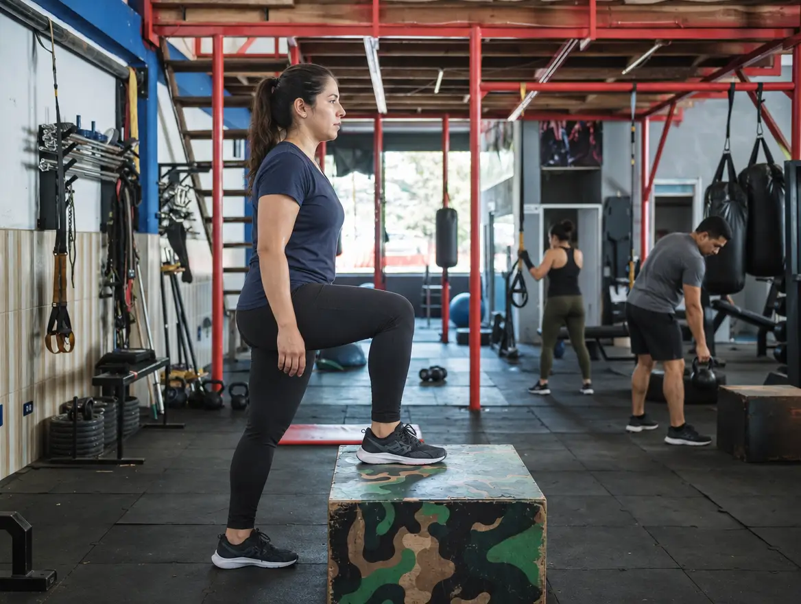 Persona entrenando para tonificar piernas y glúteos